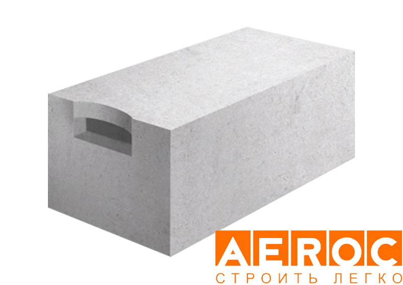 Газобетон Aeroc D500 625х100х250 мм