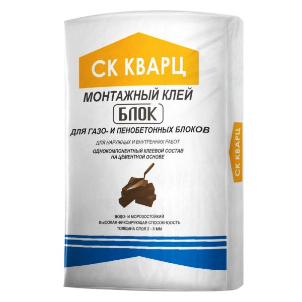 Монтажный клей БЛОК ЭКОНОМ СК Кварц, 40 кг